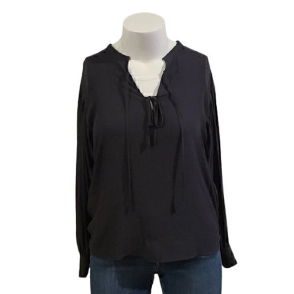 [Treasure & Bond] Black sheer long sleeve